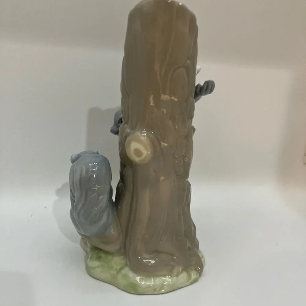 Tengra Porcelain‎ Squirrels Figurine/Planter Pastel Color Way 8